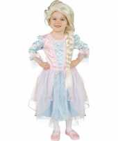Disney carnaval outfit lichtblauw met roze prinses jurk frozen