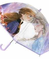 Disney frozen 2 paraplu lila transparant voor meisjes 71 cm